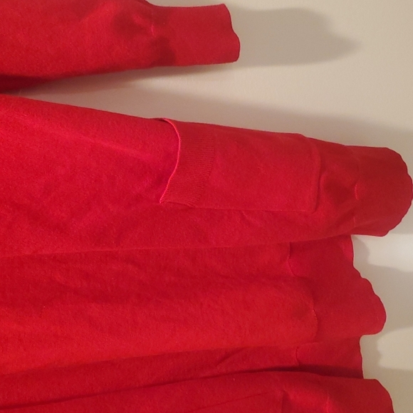 Adorable Long Red Cardigan Size S - Picture 3 of 5